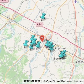 Mappa Via Aldo Moro, 47121 Forlì FC, Italia (6.61)