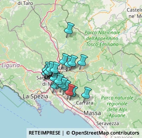 Mappa Via Barisello, 54011 Aulla MS, Italia (10.552)
