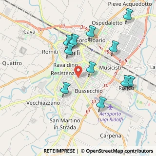 Mappa Via Duilio Peroni, 47121 Forlì FC, Italia (2.03083)