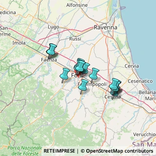 Mappa Via Medaglie D'Oro, 47121 Forlì FC, Italia (10.13889)