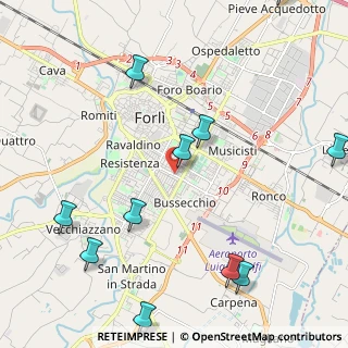 Mappa Via Medaglie D'Oro, 47121 Forlì FC, Italia (2.87636)