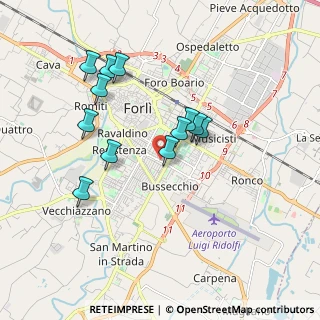Mappa Via Medaglie D'Oro, 47121 Forlì FC, Italia (1.68333)