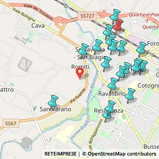 Mappa Via Marziale, 47121 Forlì FC, Italia (1.254)