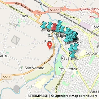 Mappa Via Marziale, 47121 Forlì FC, Italia (0.931)