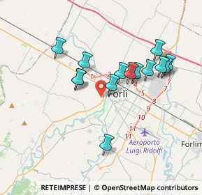 Mappa Via Marziale, 47121 Forlì FC, Italia (3.33857)