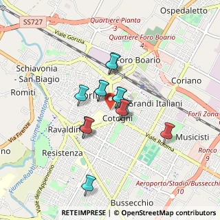 Mappa Via Guglielmo Oberdan, 47121 Forlì FC, Italia (0.62231)