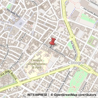 Mappa Corso della repubblica 92, 47100 Forlì, Forlì-Cesena (Emilia Romagna)