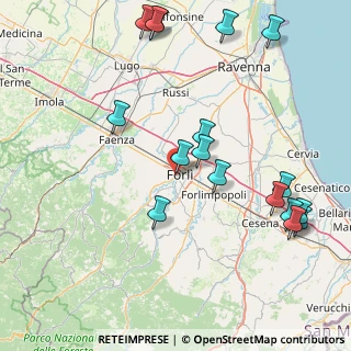 Mappa Via Donne della Costituente, 47121 Forlì FC, Italia (19.61353)