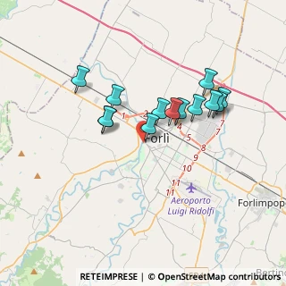 Mappa Via Donne della Costituente, 47121 Forlì FC, Italia (3.06769)