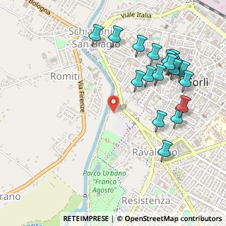Mappa Via Donne della Costituente, 47121 Forlì FC, Italia (0.596)