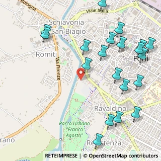 Mappa Via Donne della Costituente, 47121 Forlì FC, Italia (0.703)