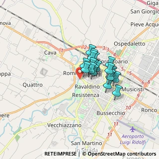 Mappa Via Donne della Costituente, 47121 Forlì FC, Italia (1.11278)