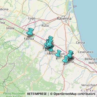 Mappa Via Maria Farneti, 47122 Forlì FC, Italia (8.88563)