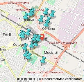 Mappa Via Maria Farneti, 47122 Forlì FC, Italia (0.887)