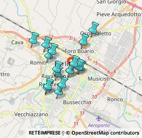 Mappa Viale Giacomo Matteotti, 47122 Forlì FC, Italia (1.28412)