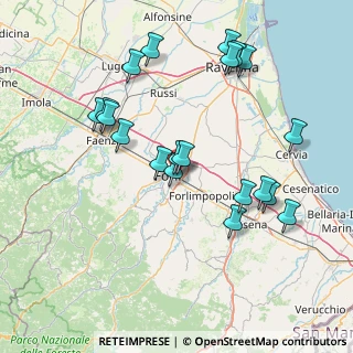 Mappa Via Tecla Baldoni, 47122 Forlì FC, Italia (16.117)