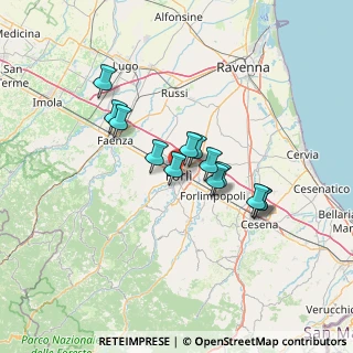 Mappa Via Porta Merlonia, 47121 Forlì FC, Italia (10.73308)