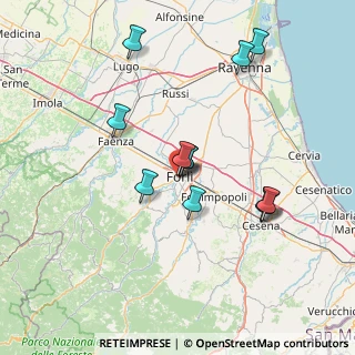 Mappa Via Porta Merlonia, 47121 Forlì FC, Italia (13.7925)