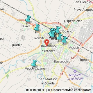 Mappa Via Maceri Malta, 47121 Forlì FC, Italia (1.35167)