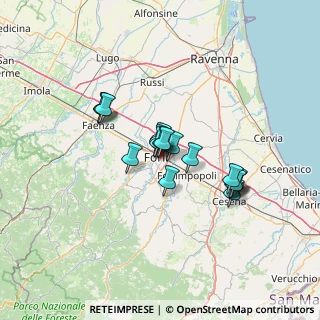 Mappa Via G. Battistini, 47121 Forlì FC, Italia (10.09667)