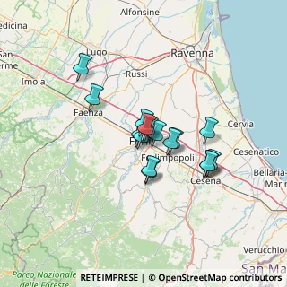 Mappa Via G. Battistini, 47121 Forlì FC, Italia (9.13875)