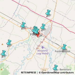 Mappa Via G. Battistini, 47121 Forlì FC, Italia (4.35727)