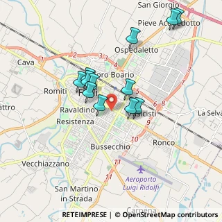 Mappa Via G. Battistini, 47121 Forlì FC, Italia (1.64083)