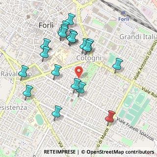 Mappa Via Aurelio Franchi, 47121 Forlì FC, Italia (0.5275)