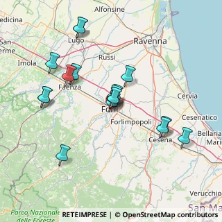 Mappa Via Aurelio Franchi, 47121 Forlì FC, Italia (14.47647)