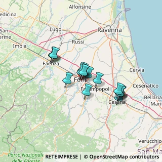 Mappa Via Aurelio Franchi, 47121 Forlì FC, Italia (10.11167)