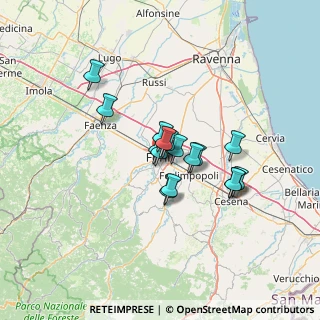Mappa Via Aurelio Franchi, 47121 Forlì FC, Italia (9.25563)