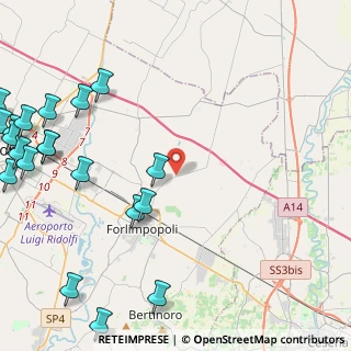 Mappa Via Cappona, 47122 Forlì FC, Italia (6.851)