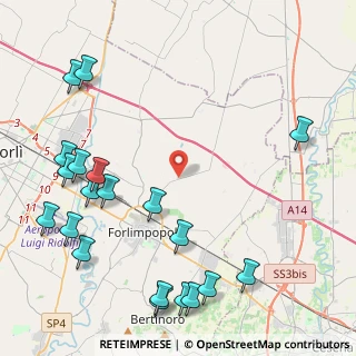 Mappa Via Cappona, 47122 Forlì FC, Italia (5.836)