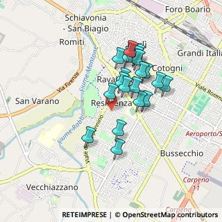 Mappa Via Paolucci Ginnasi G. R., 47121 Forlì FC, Italia (0.725)