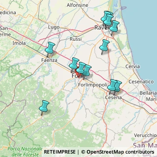Mappa Via Raffaele Rivalta, 47121 Forlì FC, Italia (16.26)