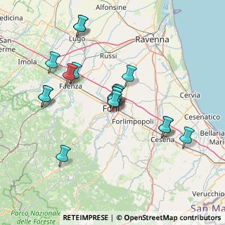 Mappa Via Raffaele Rivalta, 47121 Forlì FC, Italia (14.69824)
