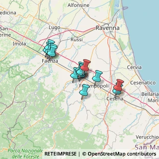 Mappa Via Raffaele Rivalta, 47121 Forlì FC, Italia (9.56867)