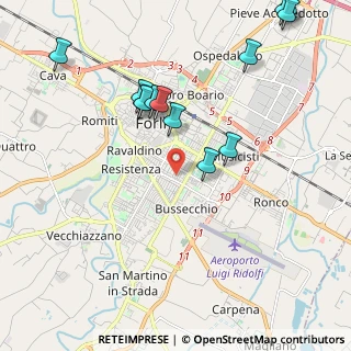 Mappa Via Raffaele Rivalta, 47121 Forlì FC, Italia (2.43308)