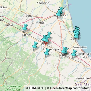 Mappa Viale Roma, 47121 Forlì FC, Italia (17.6875)
