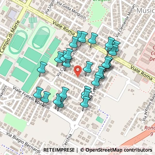 Mappa Via Pietro Romagnoli, 47121 Forlì FC, Italia (0.21071)