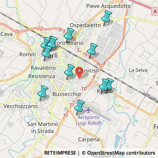 Mappa Via Pietro Romagnoli, 47121 Forlì FC, Italia (2)