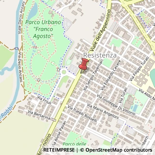 Mappa Via Claudio Treves,  1, 47100 Forlì, Forlì-Cesena (Emilia Romagna)
