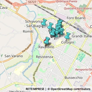 Mappa Piazzale Porta Ravaldino, 47121 Forlì FC, Italia (0.646)