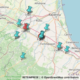 Mappa Viale Filippo Corridoni, 47121 Forlì FC, Italia (14.38647)