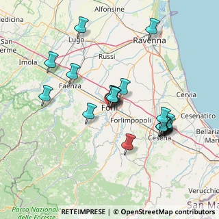 Mappa Viale Filippo Corridoni, 47121 Forlì FC, Italia (14.427)