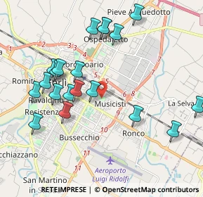 Mappa Via Giovanni Fanti, 47122 Forlì FC, Italia (2.137)