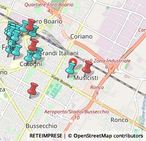 Mappa Via Giovanni Fanti, 47122 Forlì FC, Italia (1.49842)