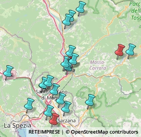 Mappa Via Martiri di Via Fani, 54011 Aulla MS, Italia (8.9005)