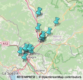 Mappa Via Martiri di Via Fani, 54011 Aulla MS, Italia (5.94938)