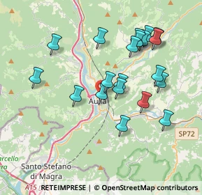 Mappa Via Martiri di Via Fani, 54011 Aulla MS, Italia (3.7355)